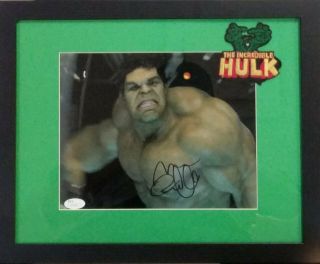 Mark Ruffalo Autographed Hulk 8x10 Custom Matted And Framed To 11x14 With