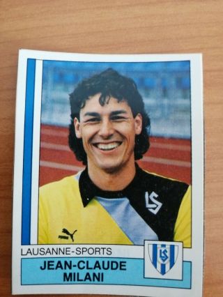 , J.  C.  Milani,  Panini Bild,  Lausanne Sports,  Swiss Football 88,  Trading Card,  Rar,