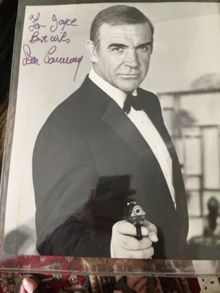 Signed Photograph Of Sean Connery In His James Bond Role