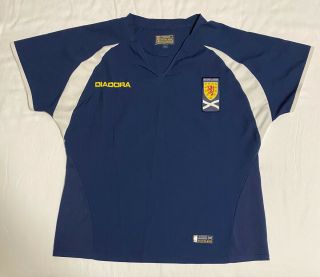 Diadora Scotland Soccer Football 2003/2005 Jersey Shirt Womens Size 14