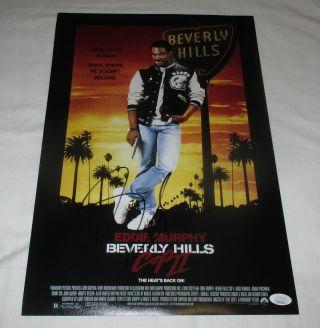 Eddie Murphy Signed Beverly Hills Cop Ii 12x18 Movie Poster Jsa