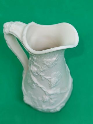 Antique PARIAN Pottery Ware Mini Pitcher/ Bud Vase 2