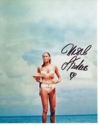Ursula Andress Signed 10x8 Photo Dr No & Casino Royale James Bond 007