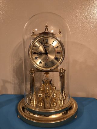 Rare Vintage Elgin Anniversary Clock With Magic Eye And Chime /for Parts /