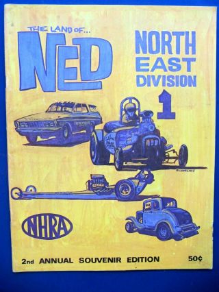 Nhra 1969 Ned Div.  1 2nd Annual Drag Racing Souvenir Edition,  Northeast Division