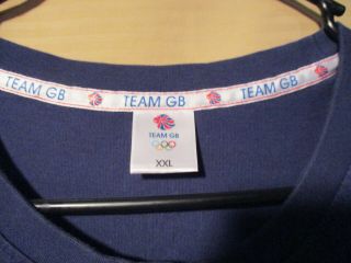 Team GB Great Britain Olympics Blue T - Shirt Tee Men’s Size XXL Lion Logo 3
