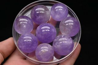 23 - 25mm 2.  2lb Natural Amethyst Quartz Crystal Ball Sphere Healing
