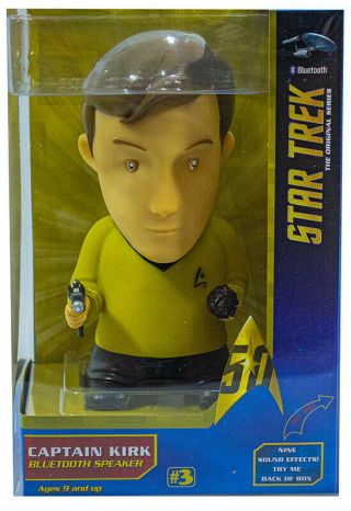 Star Trek Captain Kirk Vinyl 6 Inch Talking Bluetooth Speaker