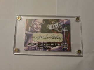 The Wizard Of Oz (breygent/2006) Cut Signature Card Csjh Jack Haley Autograph