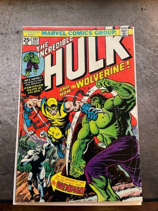 The Incredible Hulk 181 First Ever Wolverine With Value Stamp