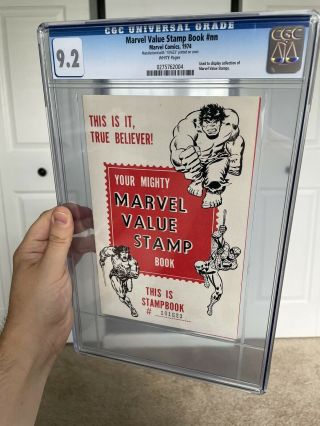 Marvel Value Stamp Book Nn Cgc 9.  2 Only 6 Graded By Cgc