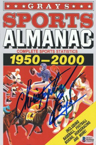 Christopher Lloyd Signed Autograph Grays Almanac - Back To The Future Beckett 2