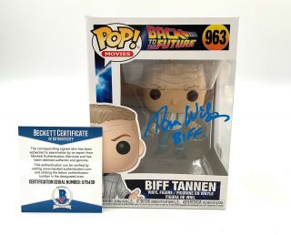 Tom Wilson Signed Back To The Future Funko Pop Autograph Beckett Bas 3