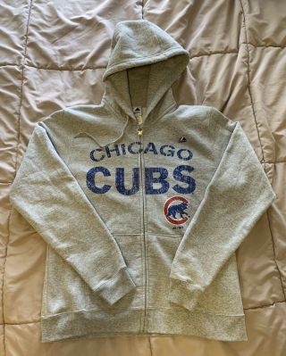Majestic Chicago Cubs Zip Up Hoodie