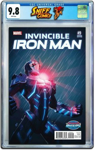 Invincible Iron Man 9 Variant Cgc 9.  8 Riri Williams Ironheart