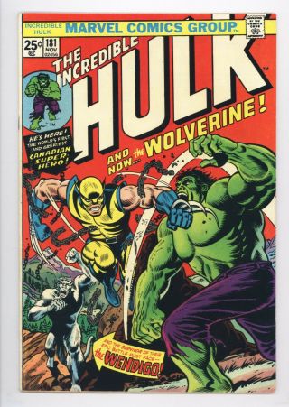 Incredible Hulk 181 Vol 1 1st Wolverine W/ Marvel Stamp