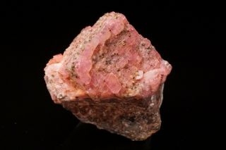 UNIQUE Rhodochrosite & Pyrite Crystal EMMA MINE,  BUTTE,  MONTANA 2