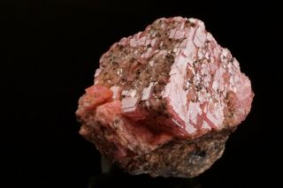 UNIQUE Rhodochrosite & Pyrite Crystal EMMA MINE,  BUTTE,  MONTANA 3