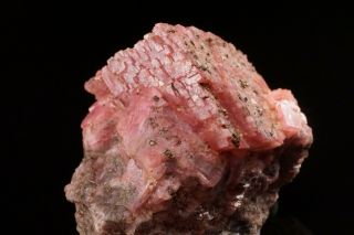 UNIQUE Rhodochrosite & Pyrite Crystal EMMA MINE,  BUTTE,  MONTANA 6