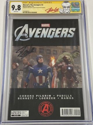 Marvel Avengers 2 Movie Variant Signed Stan Lee On His 94th Birthday Cgc 9.  8 Ss
