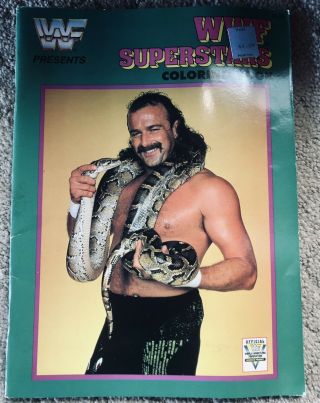 Wwf Superstars Coloring Book 1991 Jake The Snake Roberts