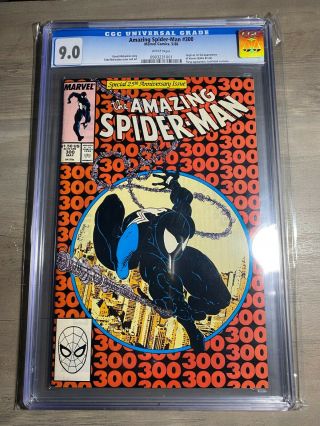 Spider - Man 300 1st Appearance Venom Cgc 9.  0 Marvel Comics 1988 Asm