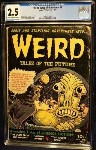 Weird Tales Of The Future 5 - Classic Cover Cgc 2.  5