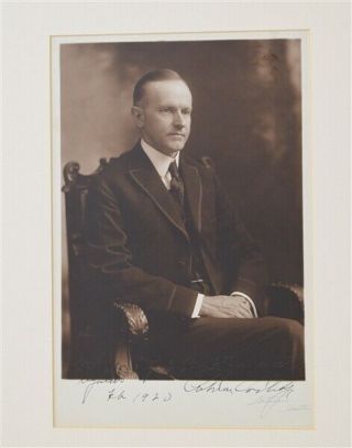 President Calvin Coolidge Signed Autographed Picture