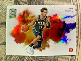 2020 - 21 Panini Spectra Basketball Trae Young Color Blast Insert Case Hit 18 Ssp
