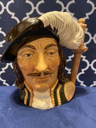 Royal Doulton " Athos " D6439 Large Toby Mug Dated 1955 One Of The " 3 Musketeers "