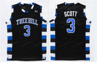 Lucas Scott 3 One Tree Hill Ravens Movie Basketball Jersey Men ' s Sewn S M XL 2XL 3