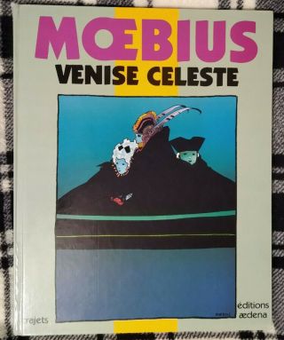 Signed Moebius Venise Celeste (1984) Artbook First Ed.  Hardcover - Jean Giraud
