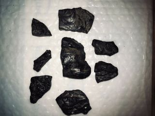 Gemologist (appraised) Carbonado Black Diamond Meteorite Specimen.