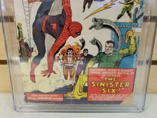 Spider - Man Annual 1 1964 MARVEL 1st Appearance of Sinister Six CGC 1.  5 4