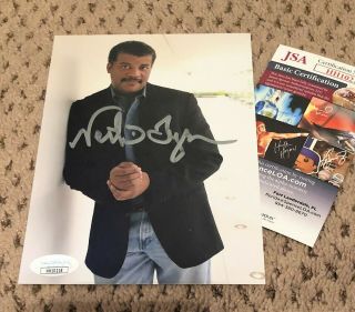 Neil Degrasse Tyson Signed 5x7 Photo Card Jsa Autograph