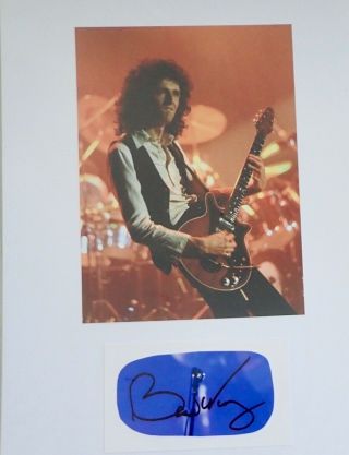 Brian May Uk Music Legend,  Queen 10 X 8 Signature Piece