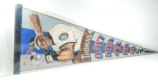 Vintage Mvp Frank Thomas White Sox Felt Pennant Banner 30 " Mlb