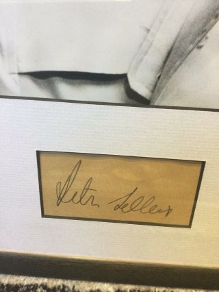 PETER SELLERS THE PINK PANTHER HANDSIGNED FRAMED PICTURE 2