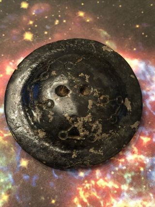 Old Stone Alien Starship Flying Saucer / Extraterrestrial Et Pendant