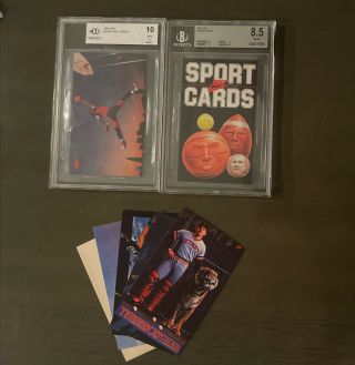 Rare 1985 Nike Promo Set,  Michael Jordan Rookie Card,  Bccg 10