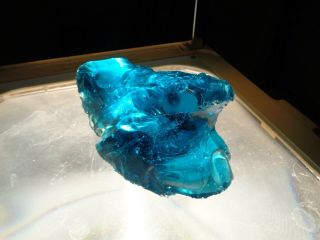 Andara Crystal Glass Blue Green 600 Grams H52 Monatomic Crystals