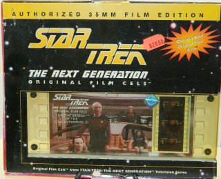 Star Trek: The Next Generation 35 Mm Film Cels On The Bridge Riker 1996