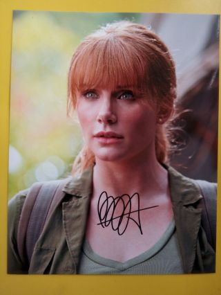 Bryce Dallas Howard Hand Signed 10 X 8 Photo Autograph Jurassic World Actress