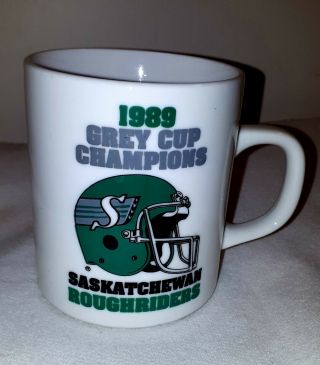 Saskatchewan Roughriders 1989 Grey Cup Champions Vintage Cup / Mug