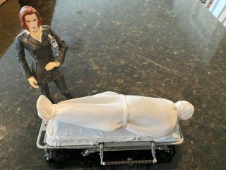 The X - Files Agent Dana Scully With Mystery Corpse And Hospital Gurney Mcfarlane