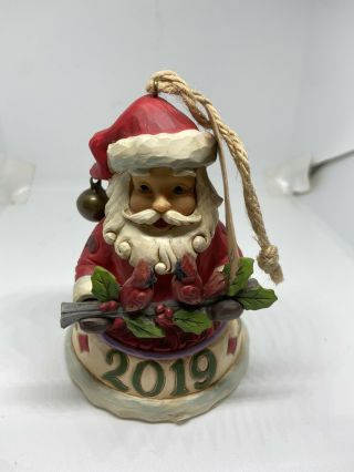 Jim Shore 2019 Santa Ornament Heartwood Creek 4.  5” With Tag