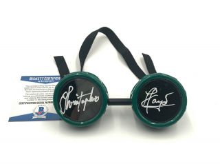 Christopher Lloyd Signed Back To The Future Goggles Autograph Beckett Bas 5
