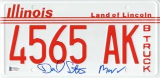 Daniel Stern Signed Auto Home Alone License Plate Marv Beckett Bas 3