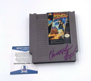 Christopher Lloyd Back To The Future Signed Video Game Beckett Bas 6