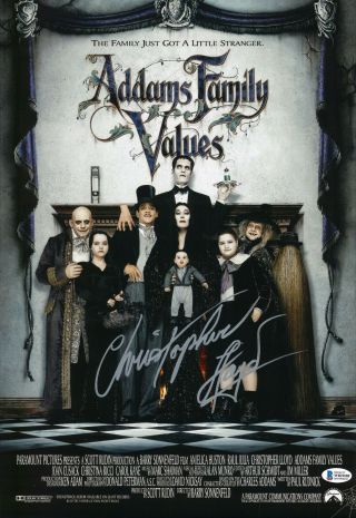 Christopher Lloyd Signed Autograph 12x18 Addams Family Values Photo Beckett 1